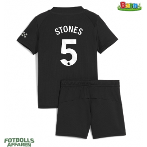 Manchester City John Stones #5 Bortaställ Barn 2025-26 Kortärmad (+ Korta byxor)